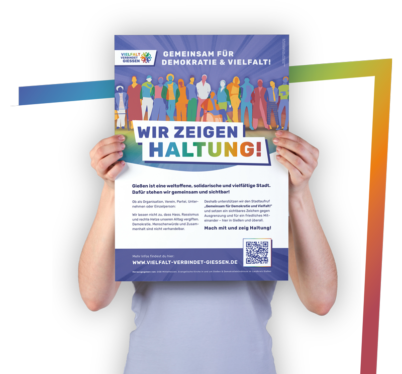 Vielfalt-verbindet-Giessen_Plakataktion
